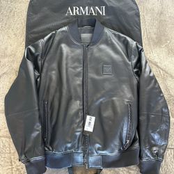 Armani Leather Jacket  $1k+ Retail