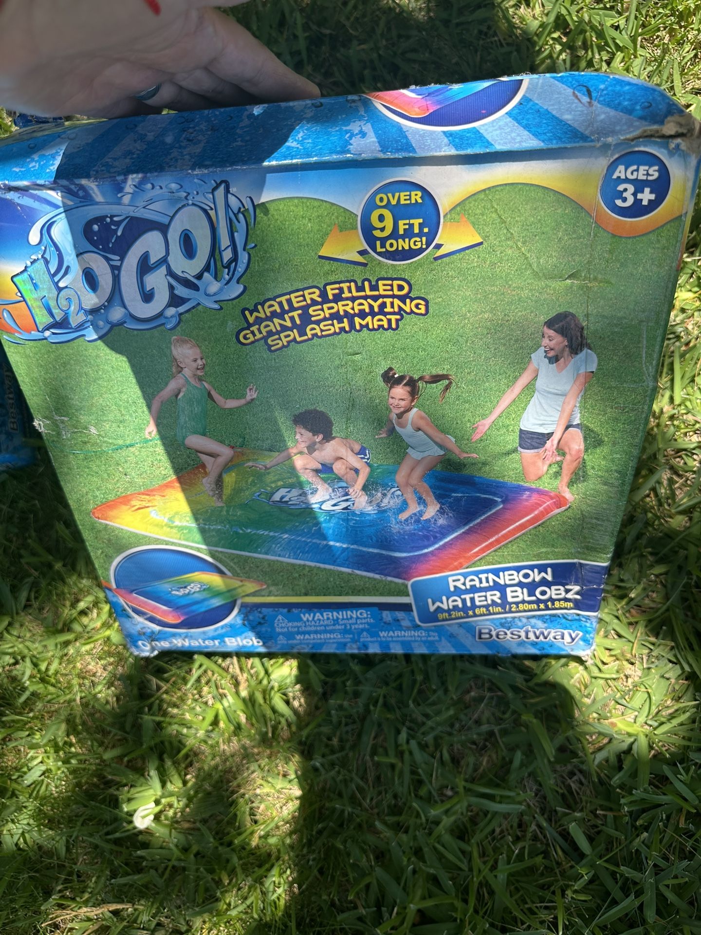 Bestway H2OGO! Tie Dye Blobz Water-Filled Splash Pad, 9’ 10” x 6’7”