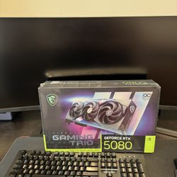 NVIDIA RTX 5080 MSI GAMING TRIO OC 16GB GDDR7 Graphics Card G5080-16GTC Geforce PC