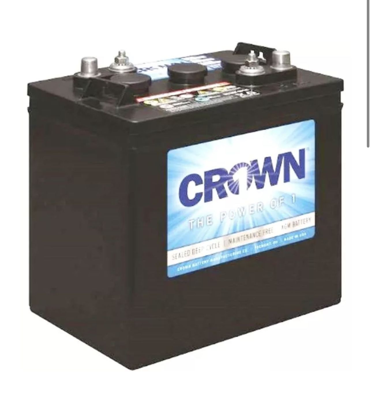 New Crown 6V Deep Cycle AGM Battery