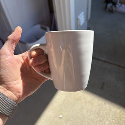 White Coffee mugs - Set of 8