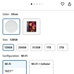 iPad Pro 11in (3nd Gen.) - 128GB - WiFi - Silver (Renewed Premium)