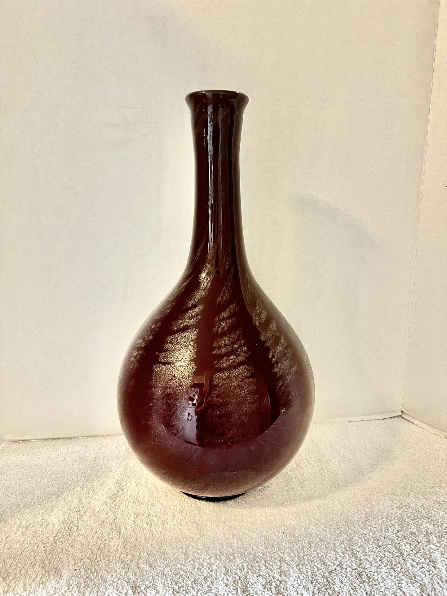 Tall Handblown(VTG)  Vase Signed A. D. Nash With D298 On Bottom