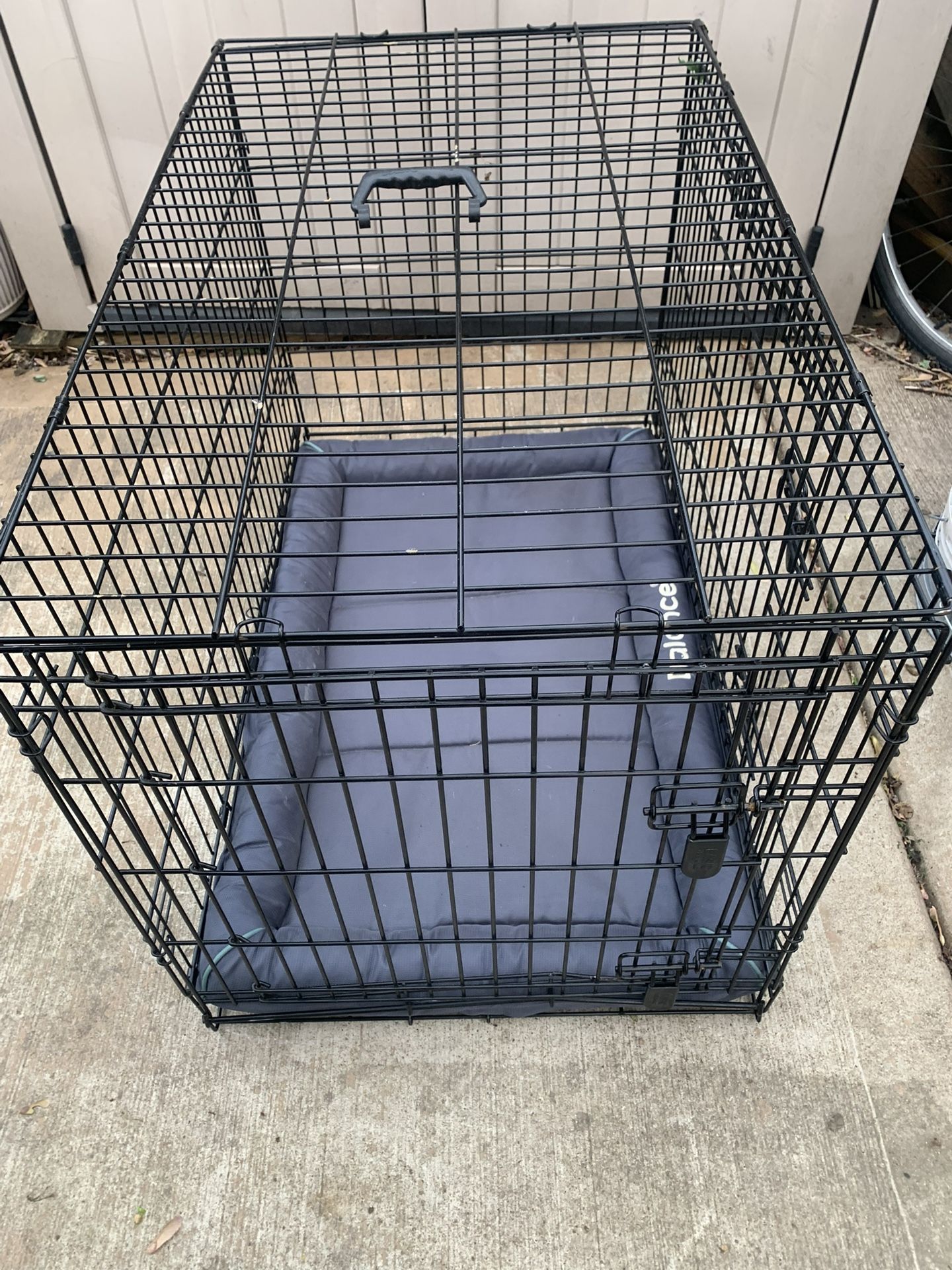 Pet cage Large Foldable metal dog crate with double door Large Kennel – 2 doors