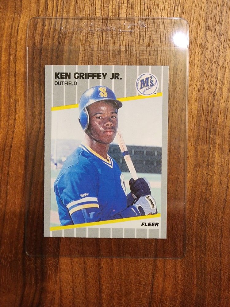 Ken Griffey Jr. Rookie Card 1989 Fleer Baseball Card #548 Mariners - Excellent Condition