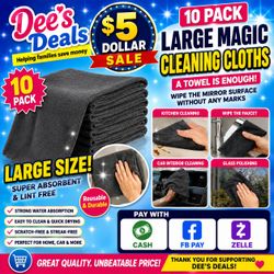 10 PACK Magic Cleaning Cloths $5