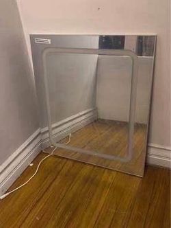 New Replacement LED Lighted 19" X 21" Mirror Doors for Makeup Vanities