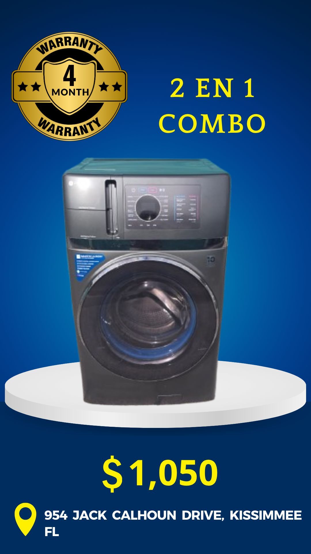 WASHER AND DRYER COMBO