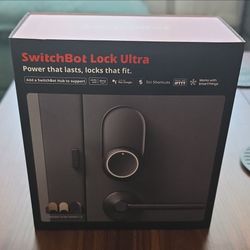 SwitchBot Lock Ultra Smart Door Lock Bluetooth Auto-Unlock Matte Black