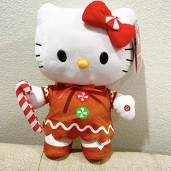 New With Tags Hello Kitty Dancing Stepper  Gingerbread Plush