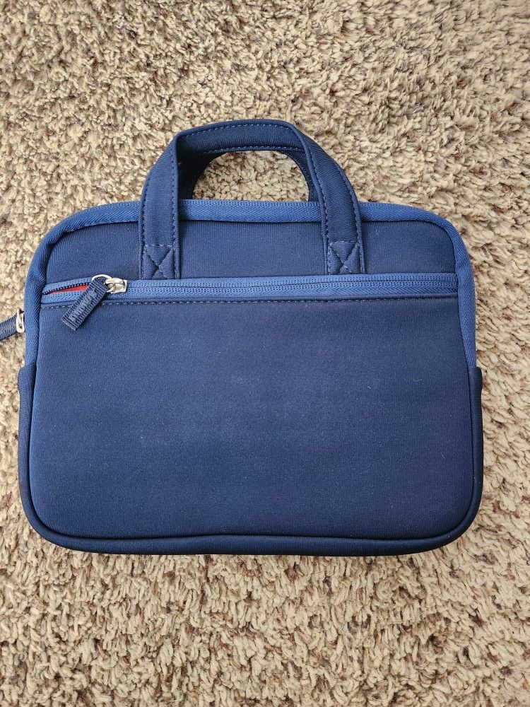 Blue Tablet And Accessories Carrying Case