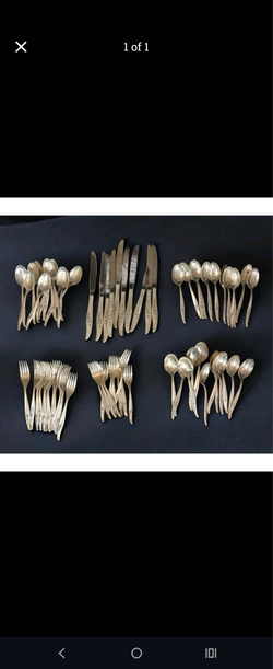 Vintage 71 Piece Set 1881 Rogers Oneida 1964 ROSE SONG Silverplate full set