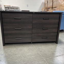 New! 6-Drawer Brown Dresser, bedroom dresser, Espresso finish dresser, clothing storage unit, bedroom closet, closet storage, cabinet, Dresser, matchi