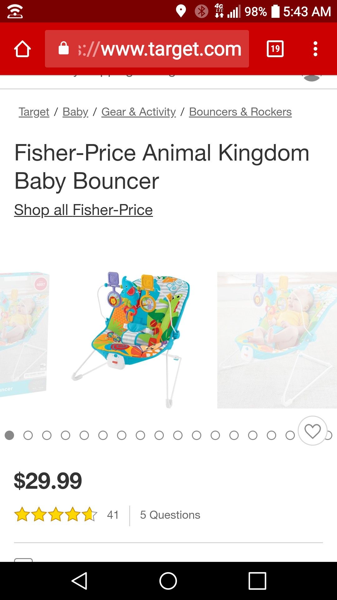 Fisher-Price baby bouncer