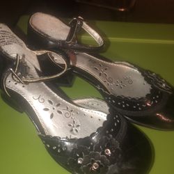 Specialty Girl Black Faux Leather Dress Pumps Size 12