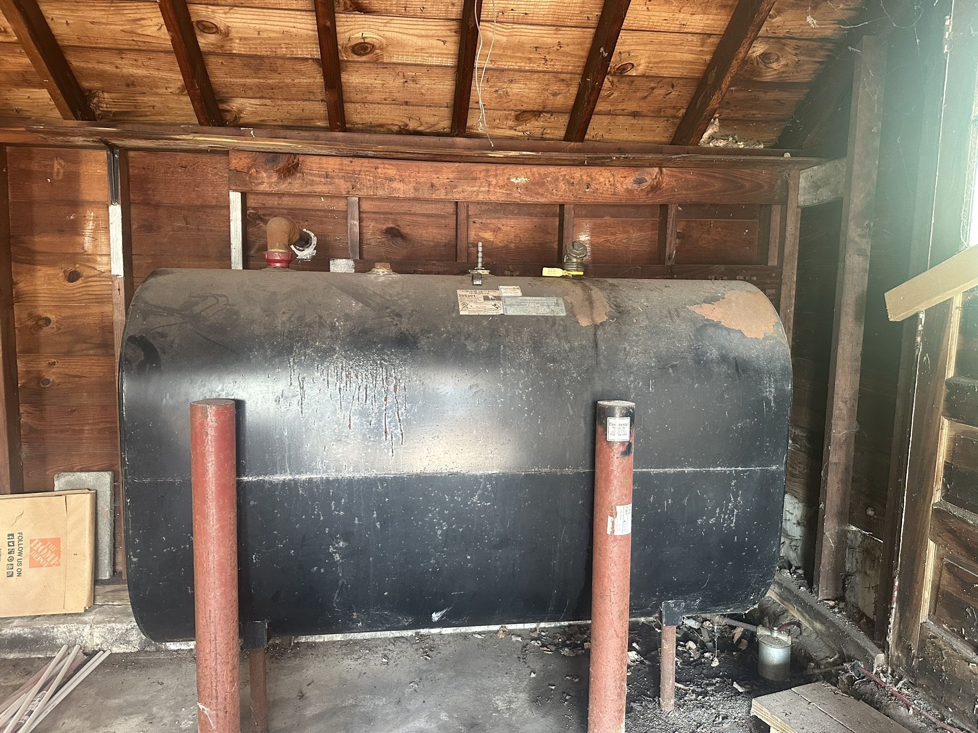 FREE 330 Gallon Oil Tank