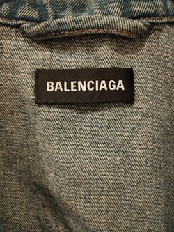 Balenciaga Denim Jacket – Size 44 (Fits Small/Medium Oversized)
