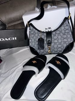 Coach sandals and purse sets