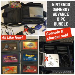 Vtg Nintendo Gameboy Adv 8 Pc Accessory Bundle “all Like New”