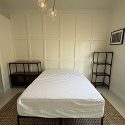 Full size Bed Frame and 12” mattress