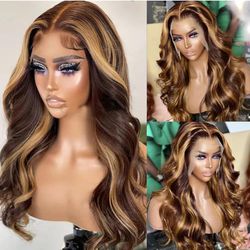 Body Wave 28 Inch Honey Blonde Lace Front
