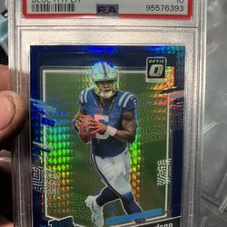 2023 Donruss Optic Anthony Richardson Blue Hyper PSA gem Mt 10