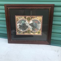 Vintage Foil 1626 World Map