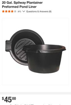 20 Gallon Spilway Plantainer Pond Liner USED