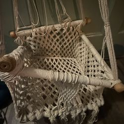 Macrame handwoven brand new baby swing from Mexico