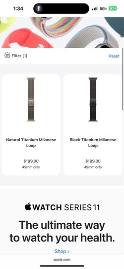 Titanium Milanese Apple Watch Band (Worth $200)