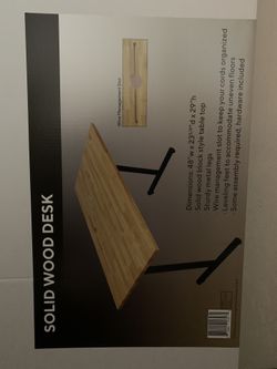 Solid Wood Desk 