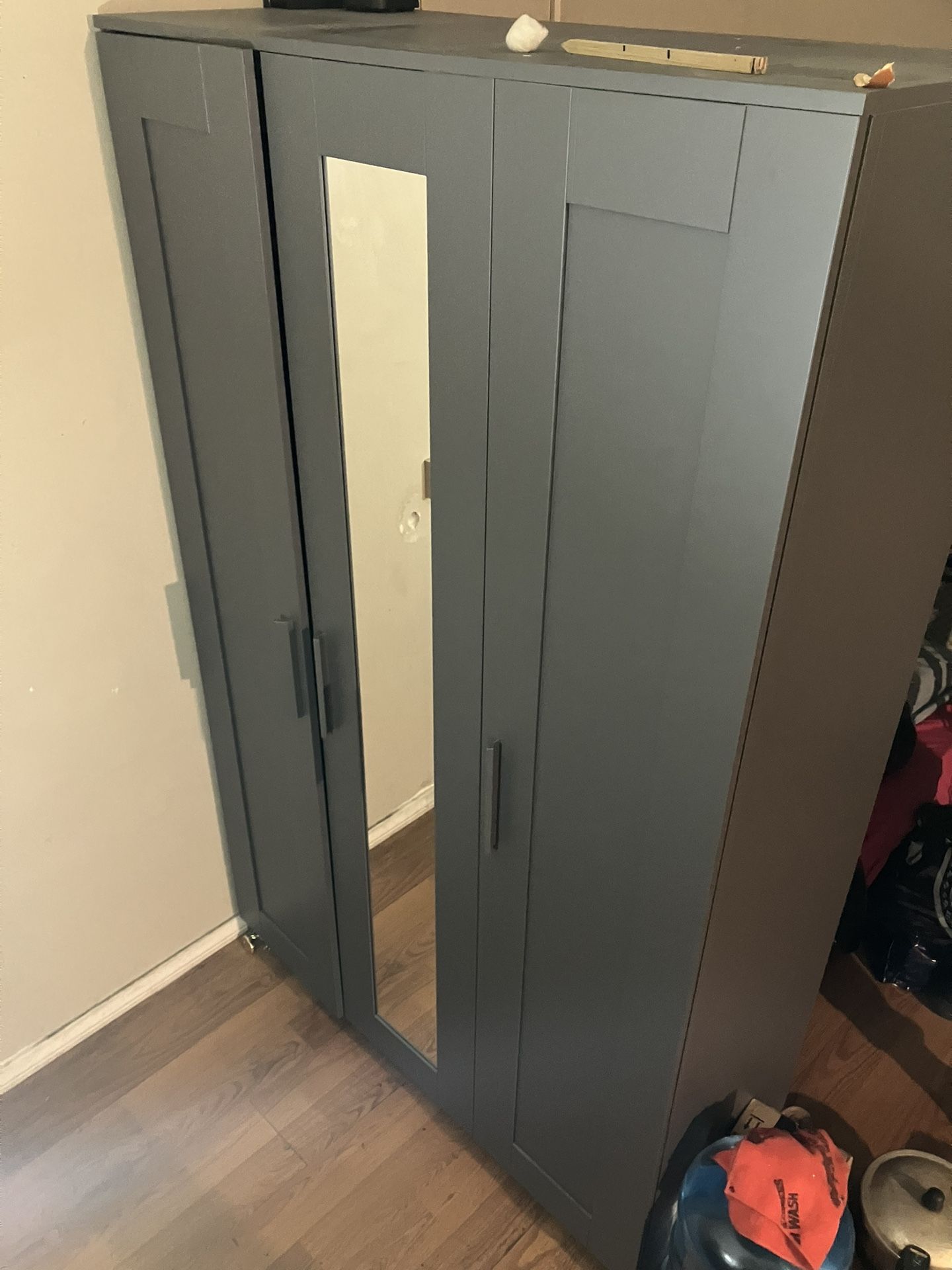 IKEA 3 Door Closet Wardrobe W/ Mirror