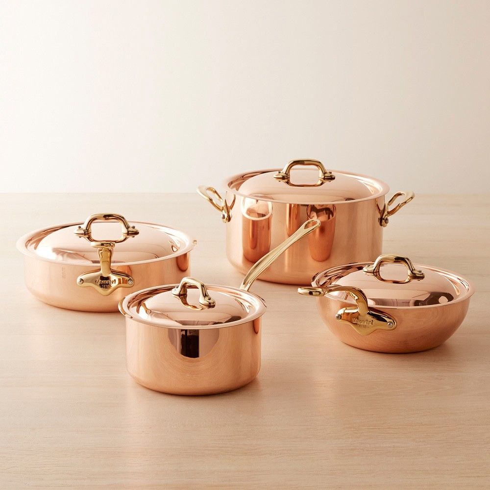 Mauviel Copper 150b 8-Piece Cookware Set