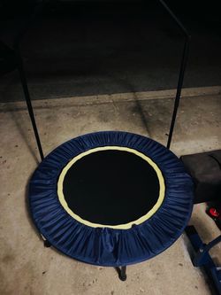 Mini Fitness Trampoline with Balance Bar