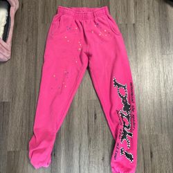 pink spider pants medium 
