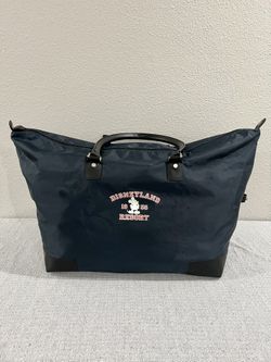 (2) Large DISNEY Nylon Duffel Bags - Navy Blue