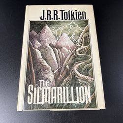  JRR Tolkien The Silmarillion 1st American Edition 1977 First Printing With Map  Estate Find, Please Note this book did come from a Smokers home.  Doe