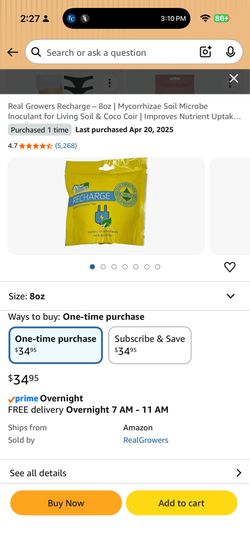 Real Growers Recharge 8oz Soil Microbe Inoculant