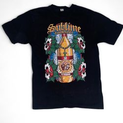 Vtg Sublime 40 Oz To Freedom T Shirt Official Band Tee Sun Logo Sz Medium