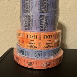 PENDING PICK-UP: Raffle And Admit One Tickets 