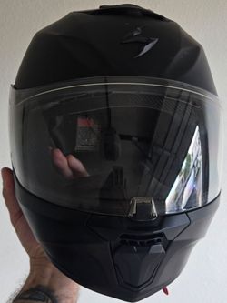 Scorpion Matte Black Full-Face Motorcycle Helmet