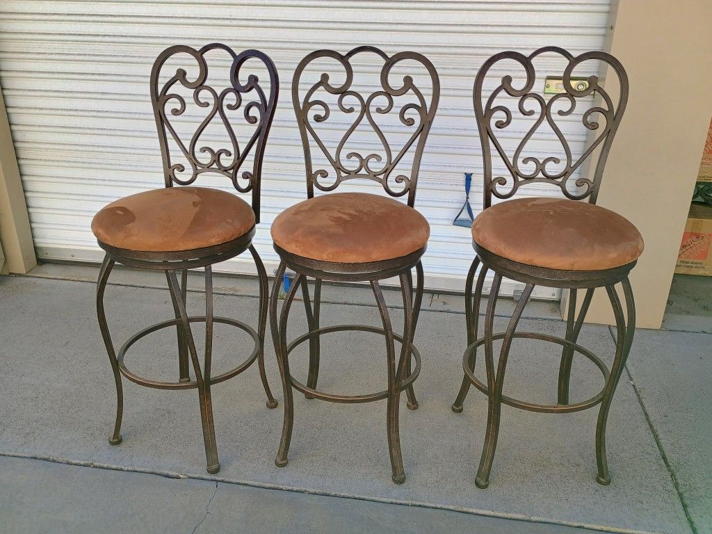 3 Bar Stools - Fancy - $280 OBO