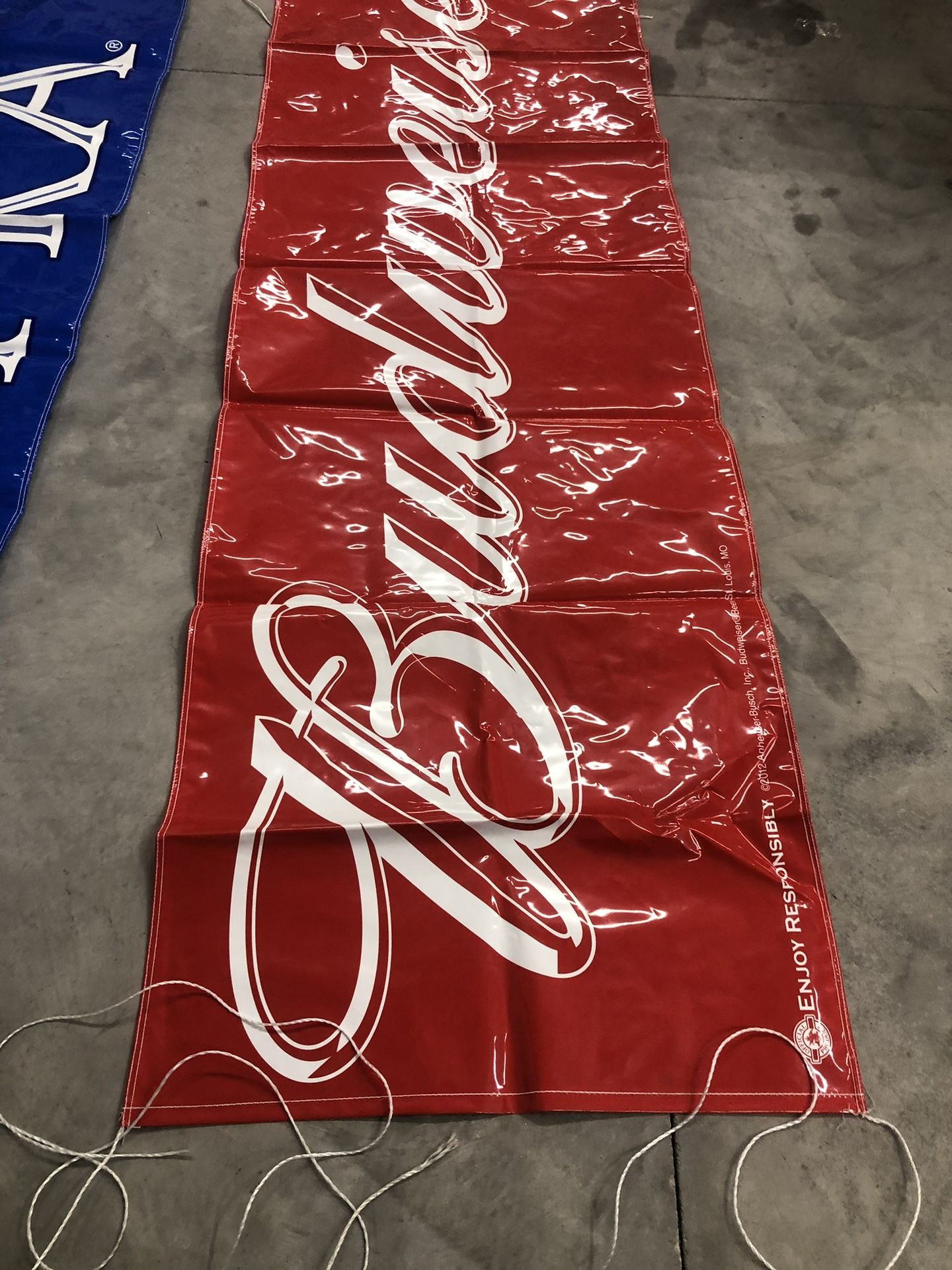 NEW Budweiser Nascar Banner  NEW