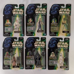 Star Wars 1999 POTF CommTech Action Figures Lot of 6
