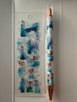 Frozen Bookmark and Pen