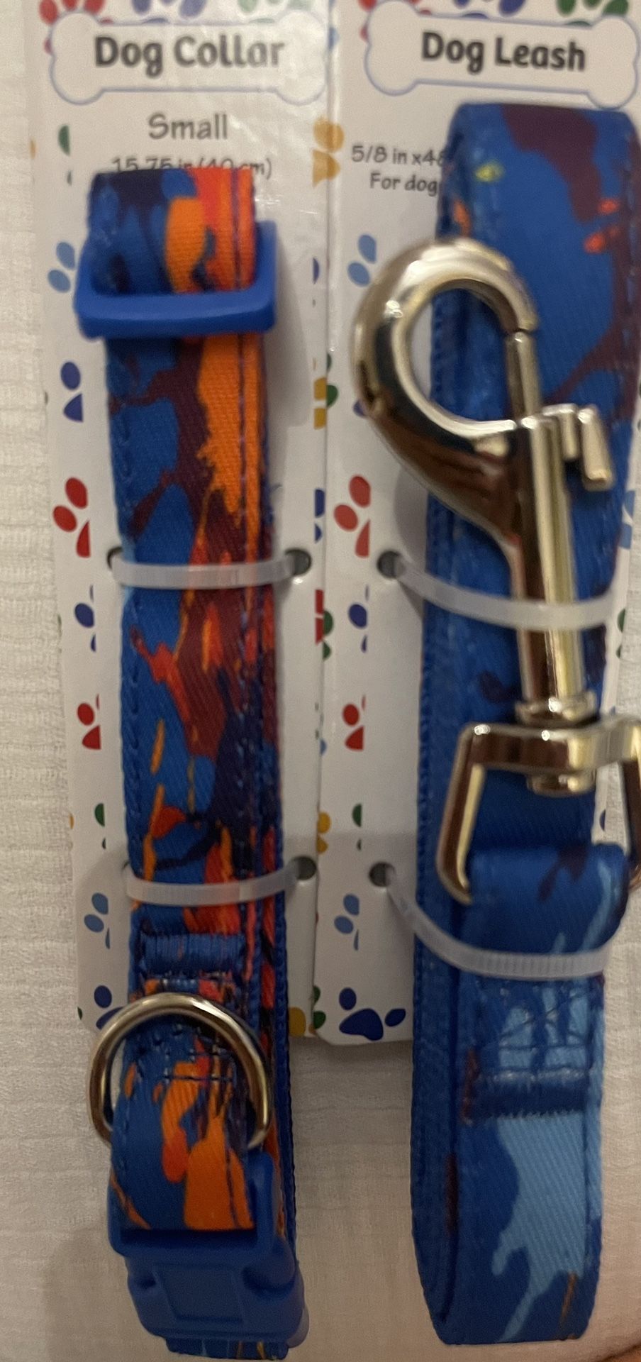 Small Dog Collar And Leash Set