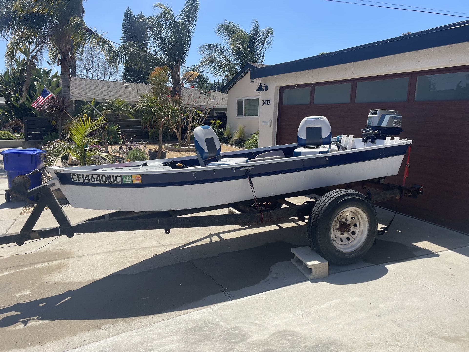 Aluminum Jon Boat With Motor And Trailer