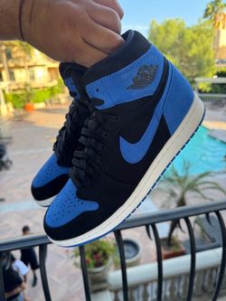 Air Jordan 1 High Black Royal Blue Sneakers