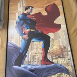 Superman 204 Jim Lee Poster Professionally Framed