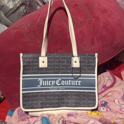 White & Blue Juicy Couture bag